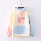 Hooded Velvet Warm Sweater for Girls