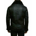 Men's Plush Jacket with Integrated Fur - Warm & Versatile