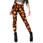 Christmas Turkey Pattern Women's Digital Print Leggings