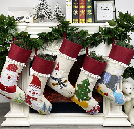 Children's Christmas Socks and Gift Bags Decoration