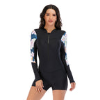 Women's Long Sleeve Sun Protection Surfing Swimsuit