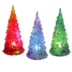Colorful Christmas Tree with Acrylic Night Light Decor