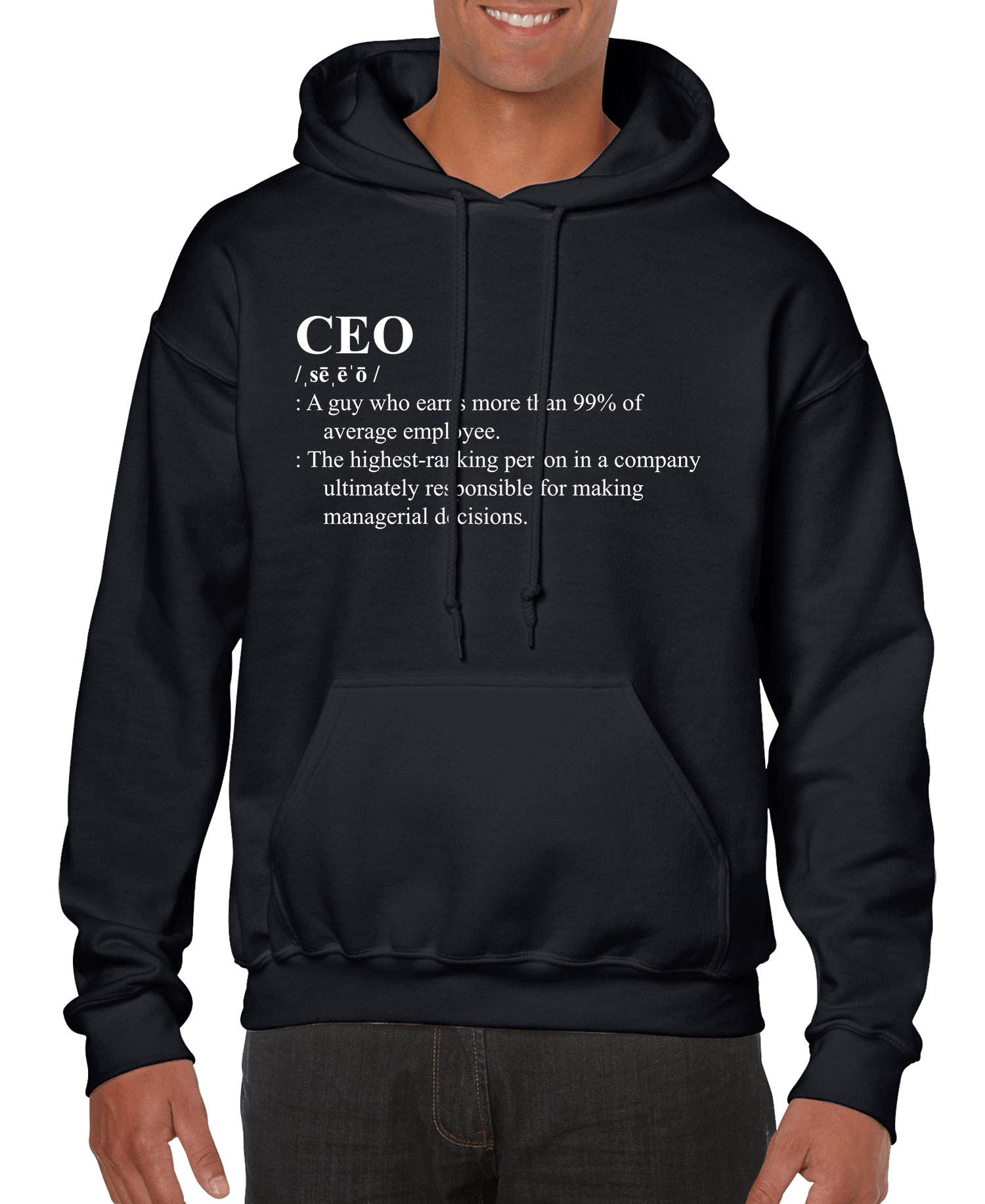 CEO Definition Men’s Hoodie | Streetwear