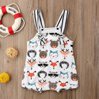 Summer Baby Bodysuit with Fox Design for Infants