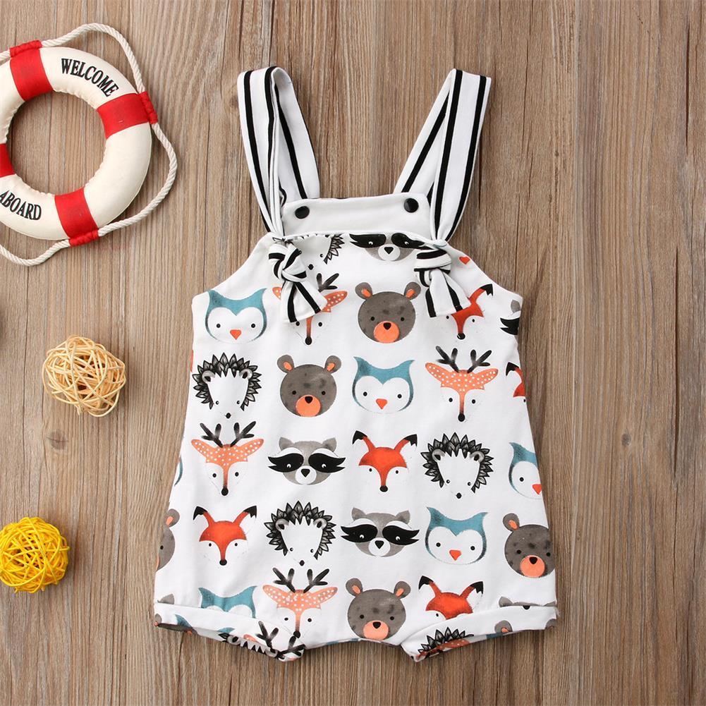 Summer Baby Bodysuit with Fox Design for Infants