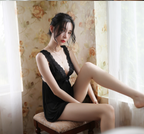 Lingerie Sexy Sheer Cami Nightgown for Women