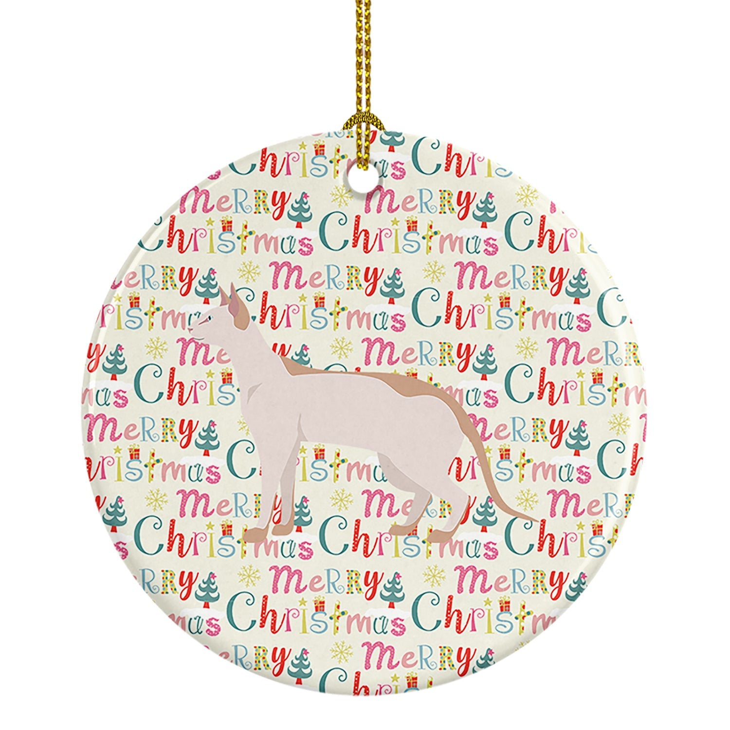 Colorpoint Shorthair #3 Cat Christmas Ceramic Ornament