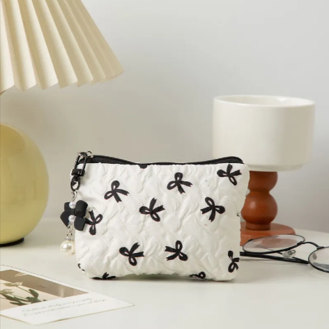 [Unpriced] Bow Clutch Cosmetic Bag | Faith Accessory