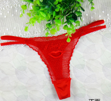 Creative Lace Thong with Rose Design for Gifts