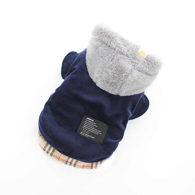 Velvet Cotton Coat for Bichon Pets
