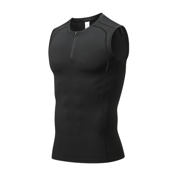 Men's Quick-Dry Sleeveless Workout Compression Tank Top