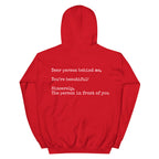 "Dear Person Behind Me Hoodie - Women's Fashion Print" | Streetwear