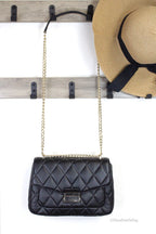 Kate Spade Carey Medium Black Quilted Flap Shoulder Bag