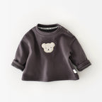 Thickened Bear Head Pullover for Kids