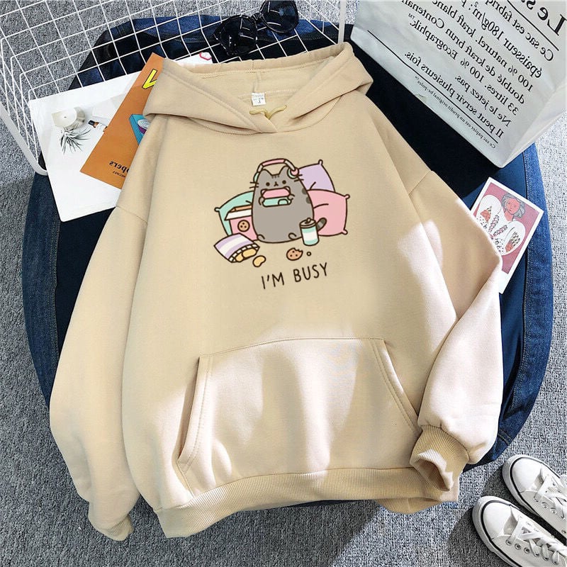 Kawaii Harajuku Cat Hoodie for Women Fashion Sweater