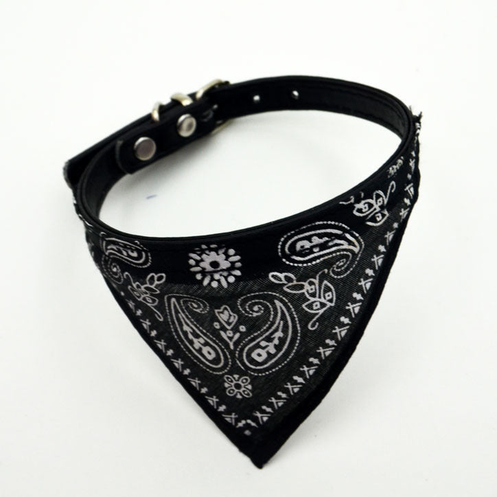 Adjustable Pet Bandana Collar, Paisley Triangle Scarf Neckerchief for Dogs and Cats, Cute Washable Bib Collar in Multiple Colors