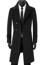 2024 Men's Double-Breasted Woolen Jacket (Autumn/Winter)