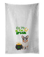 Blue Merle Cardigan Corgi St. Patrick's Day Kitchen Towel Set of 2