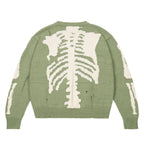 Loose Skull Jacquard Knit Long Sleeve Sweater