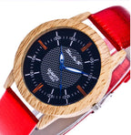 Men's Christmas Gift: Creative Leather Wood Watch
