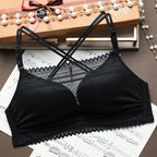 Lace Cross Back Bralette for Summer Dreams (No Underwire)
