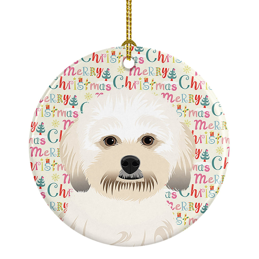 Shih-Tzu Gold #5 Christmas Ceramic Ornament