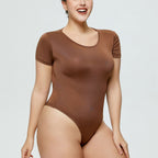 Plus Size Women's Short Sleeve Bodysuit 18+