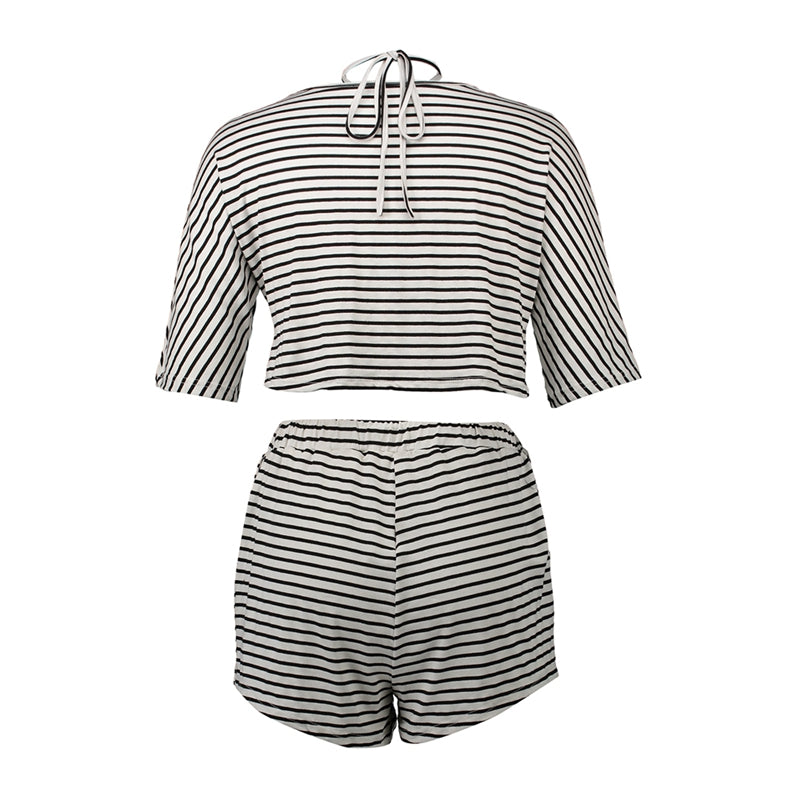 LIVA Women's Summer Short Sleeve Shorts Set