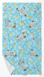 Brindle Cardigan Corgi Bath Towel Large