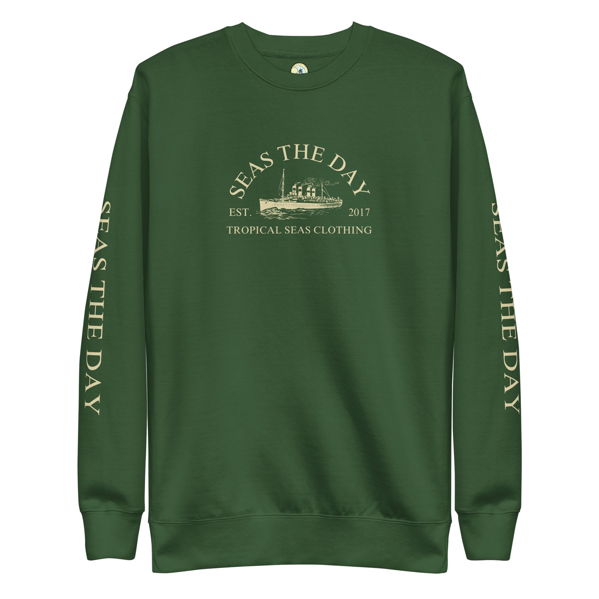 Seas The Day Ship Premium Sweatshirt | Streetwear