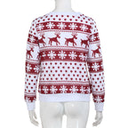 Christmas Reindeer Print Hoodie Sweatshirt | Streetwear