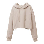 Women's Hooded Sweatshirt with Cropped Design | Streetwear