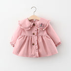 Wholesale Girls' Lace Windbreaker Coat for Spring