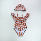 Personality Fashion Girls Ruffled Sling Swimsuit