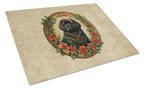 Newfoundland Christmas Flowers Glass Cutting Board