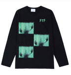 Green Ghost Hand Long-Sleeved Sweater for Couples