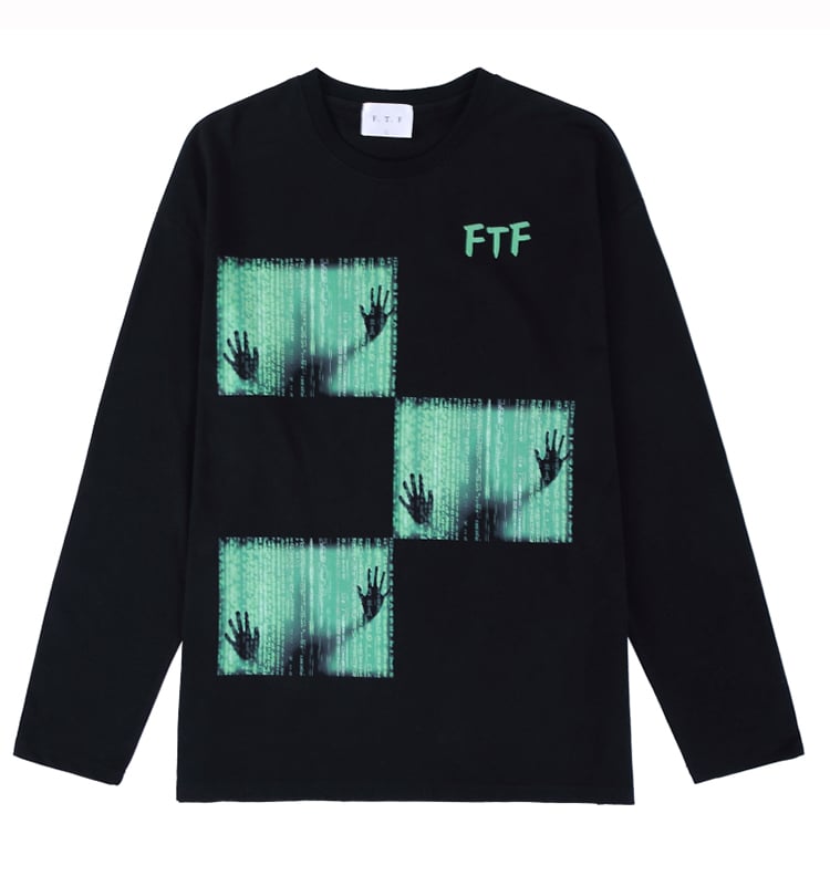 Green Ghost Hand Long-Sleeved Sweater for Couples