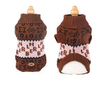 Knitted Dog Sweater with Letter Print for Small/Medium