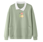 Oversized Collar Thin Pullover for Camping and Outdoors | Streetwear
