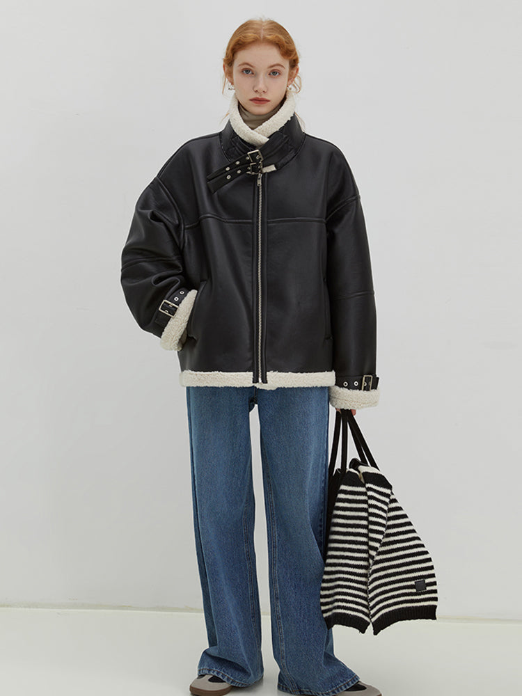 MOLAN Women's Thicken Winter Bomber Jacket 2023
