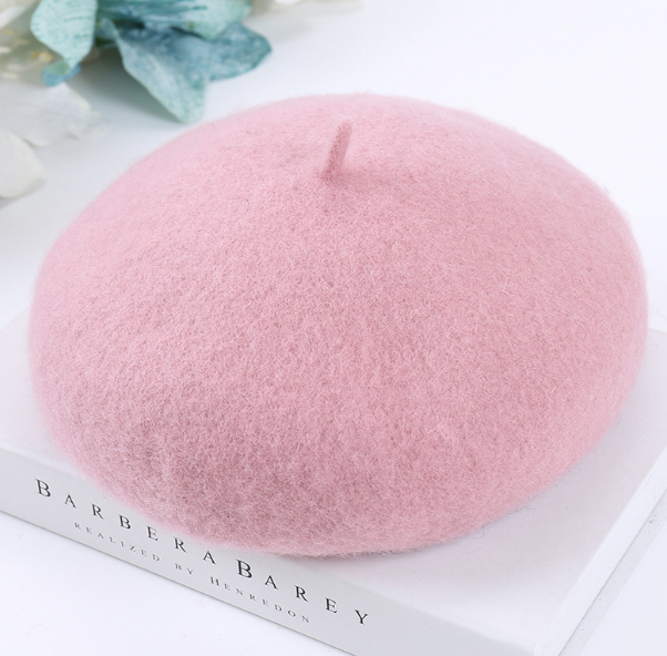 Breathable Wool Tweed Hat for Women's Casual Fashion | Embroidered Cap