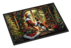 English Setter and Santa Claus Doormat