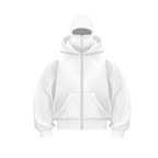 Barrack Hooded Face Mask Zipper Sweatshirt | Streetwear