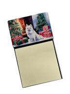 Japanese Spitz Cozy Christmas Sticky Note Holder