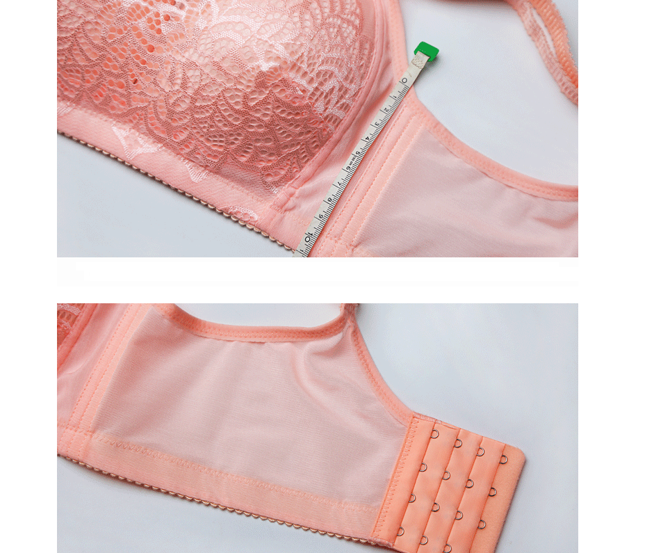 Plus Size Wireless Lace Bra