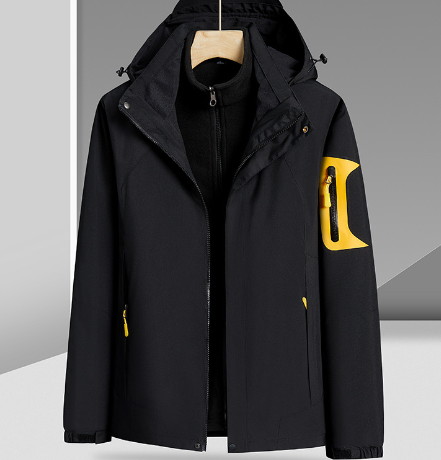Three-in-One Waterproof Jacket with Velvet Liner (Men's)