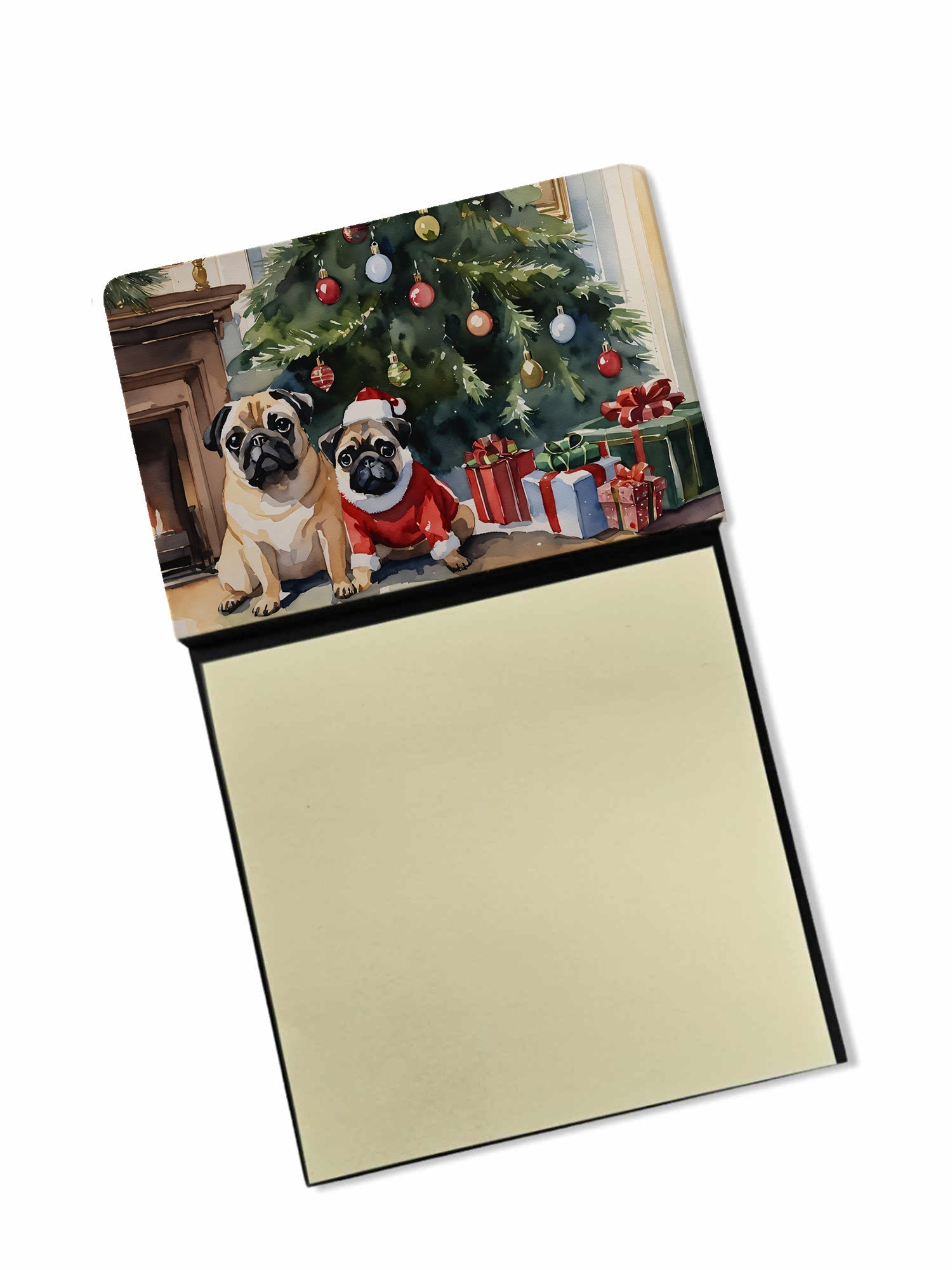 Pug Cozy Christmas Sticky Note Holder