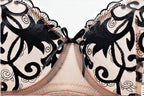 European Fashion Lingerie, Ultra-Thin Embroidered Bra Set