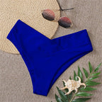 Low Waist Seamless Women's Retro Swim Bikini Shorts