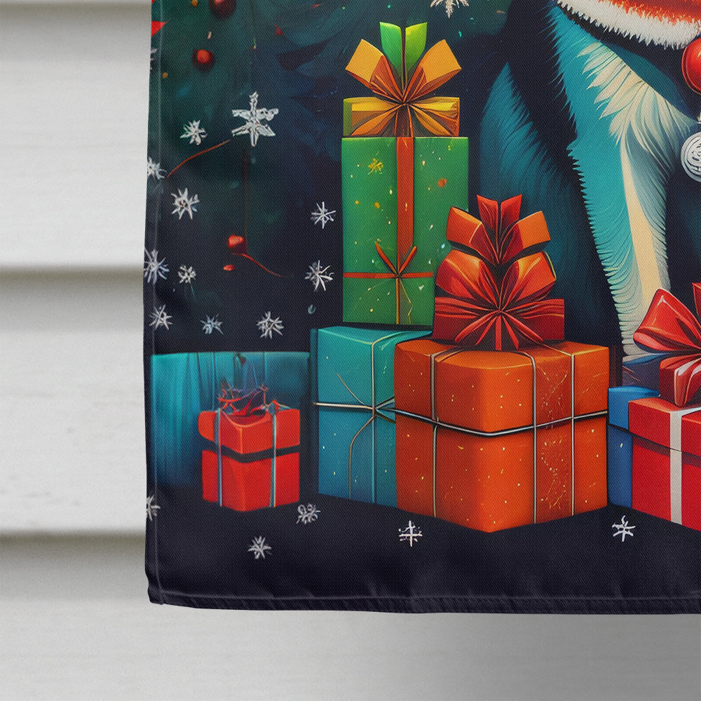 Alaskan Klee Kai Holiday Christmas House Flag